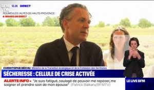 Christophe Béchu, ministre de la Transition écologique: "Plus d'une centaine de communes en France n'ont plus d'eau potable aujourd'hui"
