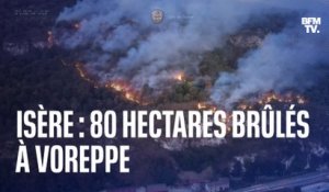 Isère: à Voreppe, 80 hectares brulés et 110 personnes évacuées