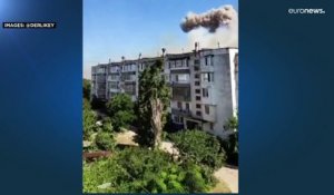 Plusieurs grosses explosions observées en Crimée, dans une base militaire russe
