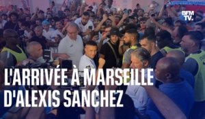 L'arrivée à Marseille d'Alexis Sanchez, nouvelle recrue de l'OM