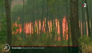 Le feu reprend près de Landiras en Gironde: 5.000 hectares de végétation ont déjà brûlés - 3.500 personnes évacuées - VIDEO