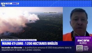 Incendie dans le Maine-et-Loire: le feu "n'est pas fixé", assure le maire de Baugé-en-Anjou