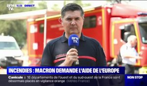Lieutenant colonel Arnaud Mendousse, officier de communication pour les sapeurs-pompiers de Gironde: "Les prévisions météorologiques pour les prochains jours nous sont encore défavorables"