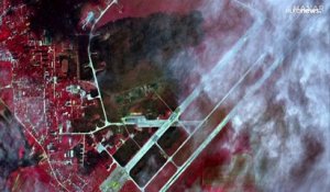 Des images satellites de la base aérienne en Crimée infirment la version russe.