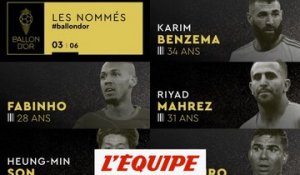 De Benzema à Mahrez, les nommés de 11 à 15 au Ballon d'Or 2022 (3/6) - Foot - Ballon d'Or