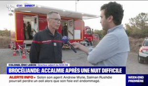 Morbihan: dans la nuit "nous avons été confrontés à plusieurs reprises de feux" déclare le directeur adjoint du SDIS 56