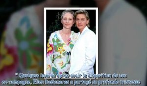 Mort d'Anne Heche - son ex-compagne Ellen DeGeneres fait part de sa profonde tristesse