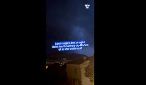 Orages: les images du déluge cette nuit dans les Bouches-du-Rhône et le Var
