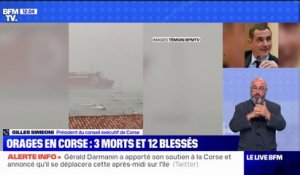 Orages violents en Corse: Gilles Simeoni déplore un phénomène "extrêmement violent et totalement imprévisible"