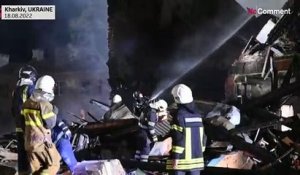 Kharkiv : un bombardement russe cause l'effondrement d'un immeuble et tue sept personnes