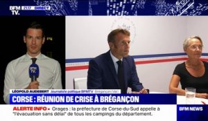 Corse: le point de situation de la cellule interministérielle de crise est terminé