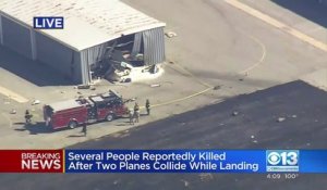 Etats-Unis: "Plusieurs morts" dans une collision entre deux petits avions au-dessus d'un aéroport de Californie, annoncent les autorités locales - VIDEO