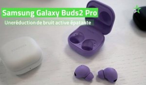 Samsung Galaxy Buds 2 Pro : une réduction de bruit active épatante