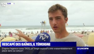 "J'ai eu peur": rescapé des baïnes, un touriste à Biarritz témoigne