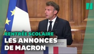 Rentrée scolaire 2022 : Ce qu’il faut retenir des annonces d’Emmanuel Macron