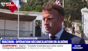 Emmanuel Macron en Algérie: "On veut financer et lancer l'équivalent d'une école 42 pour former la jeunesse au numérique"