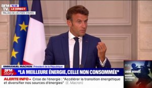 Emmanuel Macron: "L'Allemagne a besoin de notre gaz et nous, nous avons besoin de l'électricité produite dans le reste de l'Europe"