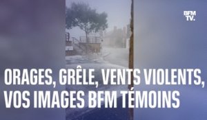 Orages, grêle, vents violents... Vos images BFM Témoins des intempéries qui ont touché la France lundi