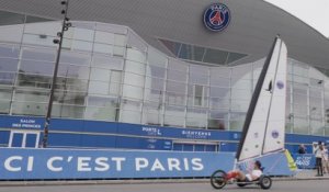 PSG : cet aventurier effectue Paris-Nantes en char à voile pour répondre à Galtier