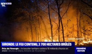 Gironde: le feu contenu, 3700 hectares brûlés et une nouvelle évacuation d'un millier d'habitants.