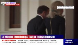 Emmanuel et Brigitte Macron sont arrivés à Buckingham Palace