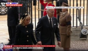 Funérailles d'Elizabeth II: le couple Biden arrive à l'abbaye de Westminster