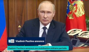 En direct : Vladimir Poutine annonce une mobilisation militaire partielle en Russie