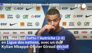 Football/Bleus: Giroud est "un plus", souligne Mbappé