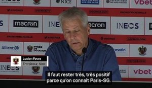 9e j. - Favre : “Ne pas avoir peur du PSG”