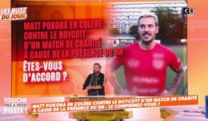 Matt Pokora en colère contre le boycott d’un match de charité à cause de la présence du RN