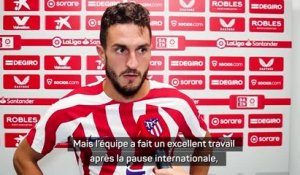 7e j. - Koke, un record d'apparition, mais l'équipe avant tout