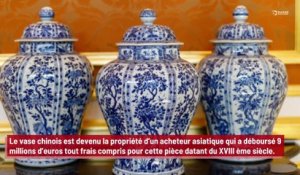 Une vendeuse récolte 7,7 millions d’euros pour un vase estimé à 1 000 euros !