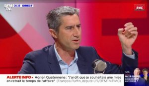 Adrien Quatennens: "J'ai dit que je souhaitais une mise en retrait le temps de l'affaire"