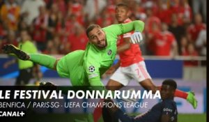 Tous les arrêts de Donnarumma en 1e période - Benfica / PSG - Ligue des Champions (3ème journée)