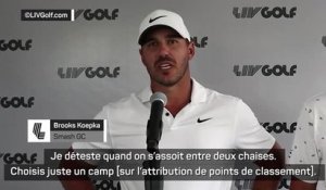 LIV Golf - Koepka et DeChambeau accusent l'OWGR de faire du surplace dans le conflit des points