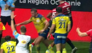 TOP 14 - Essai de Ange CAPUOZZO (ST) - Stade Toulousain - ASM Clermont - Saison 2022/2023