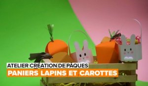 Atelier création de Pâques : Paniers lapins et carottes