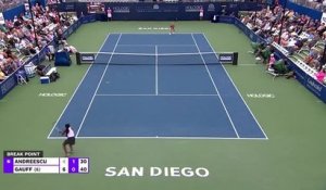 San Diego - Gauff passe face à Andreescu et rejoint Swiatek en quart de finale