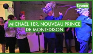Michaël 1er, nouveau prince carnaval de Mont-Dison