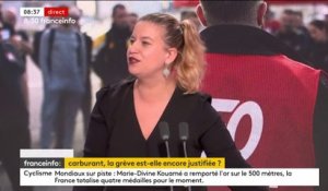 Grève dans les raffineries de TotalEnergies : Mathilde Panot "salue" la poursuite de la mobilisation car "c'est une grève d'intérêt général"