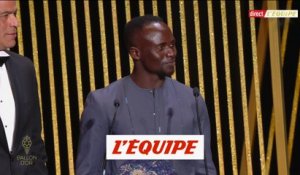 Sadio Mané reçoit le premier Prix Socrates de l'histoire - Foot - Ballon d'Or