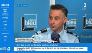 L'insécurité routière en Vaucluse, avec le colonel de gendarmerie Cédric Garence