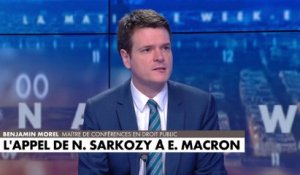 Benjamin Morel : «Le bilan de la droite aujourd’hui, c’est le bilan de Nicolas Sarkozy»