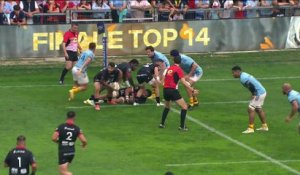 TOP 14 - Essai de Tristan TEDDER (USAP) - USA Perpignan - LOU Rugby - Saison 2022/2023