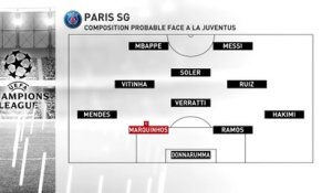 La compo probable du PSG face à la Juventus - Ligue des Champions (6ème journée)