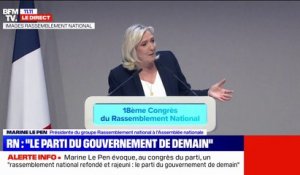 Marine Le Pen: "Après 10 ans à la tête du mouvement, il était sain de laisser la place"