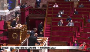 Séance publique à l'Assemblée nationale - Motion de censure de "La France Insoumise" : examen du texte
