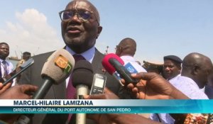 Le ministre des Transports Amadou Koné lance les travaux de dragage du Port de San Pedro