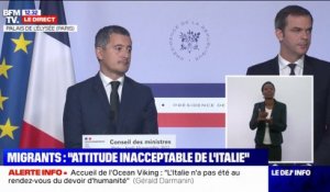 Ocean Viking: "La France regrette très profondément que l'Italie ait pris le parti de ne pas se considérer comme un État européen responsable", fustige Gérald Darmanin