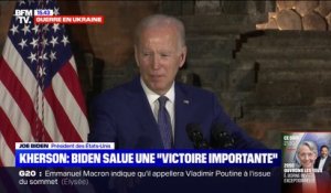Kherson libérée: Joe Biden salue une "victoire importante"